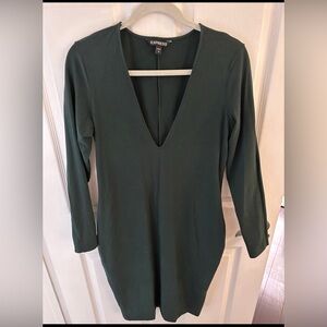Express Green Bodycon Dress - Size L